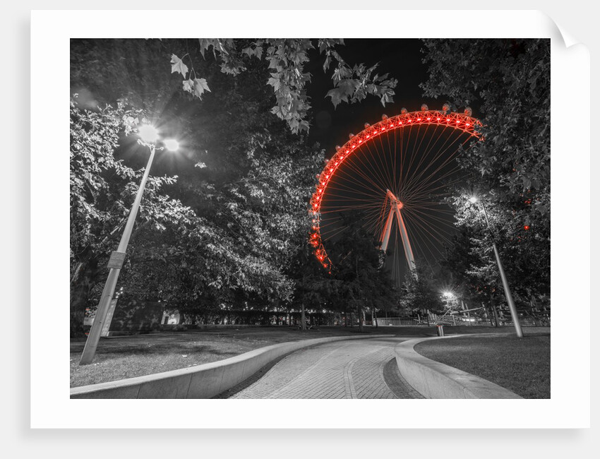 London eye at night by Assaf Frank